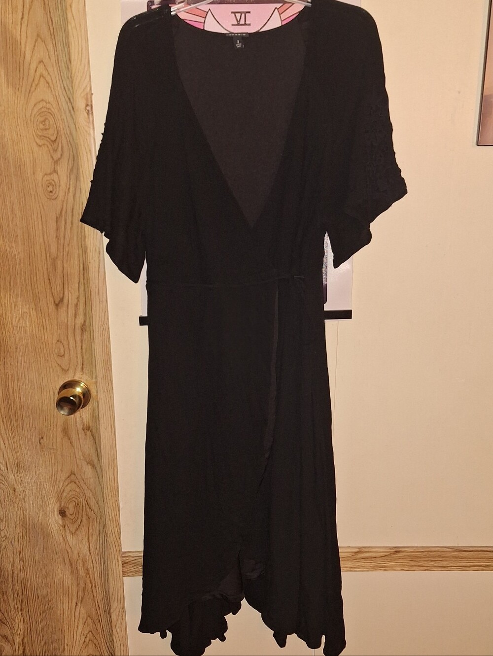 Torrid Black Wrap Dress Size 2